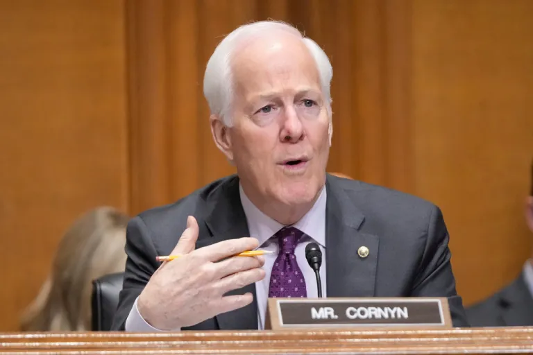 Sen. John Cornyn (R-TX) speaks on Capitol Hill.