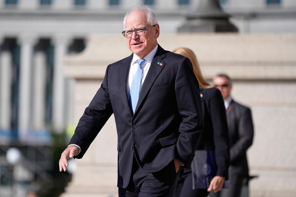 Tim Walz says people are using ‘the R-word’ while driving by his house