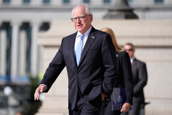 Tim Walz says people are using ‘the R-word’ while driving by his house