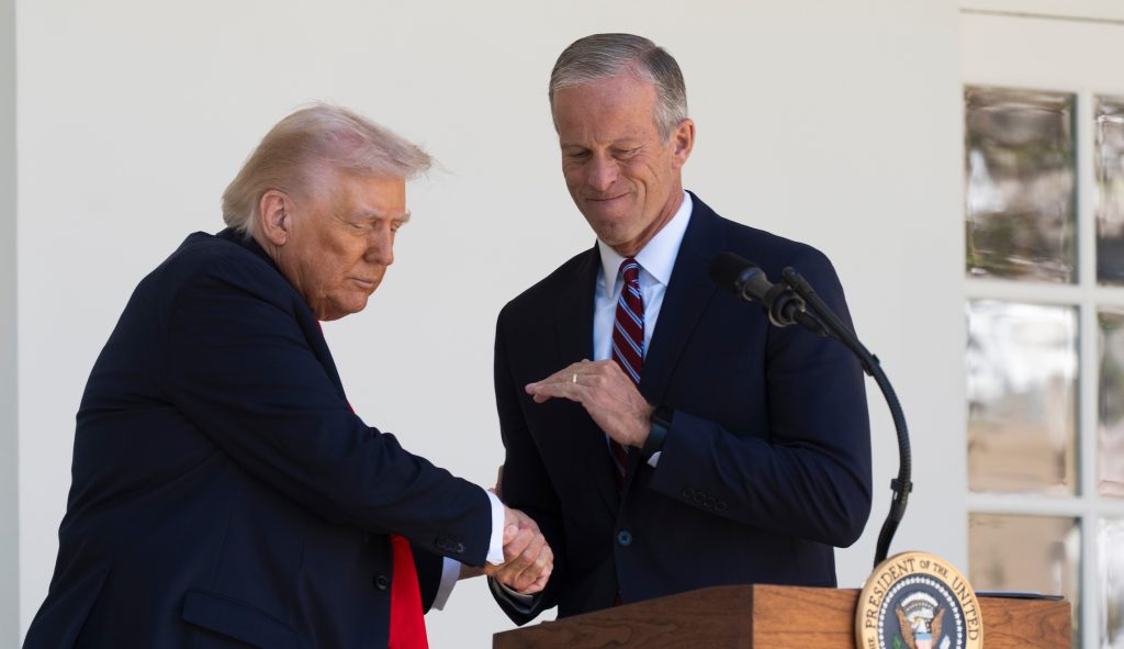 Thune clears GOP minibus logjam with help from Trump