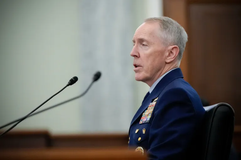 Adm. Kevin Lunday, acting commandant of the U.S. Coast Guard.