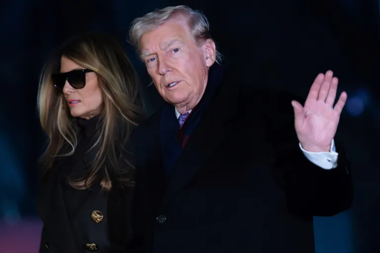 President Donald Trump and first lady Melania Trump.