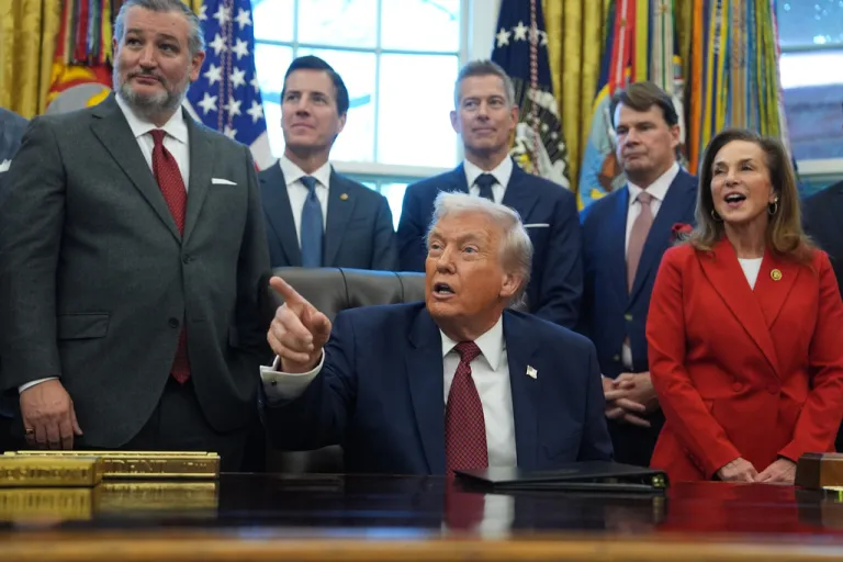 President Donald Trump speaks during an event on fuel economy standards in the Oval Office of the White House, Wednesday, Dec. 3, 2025, in Washington. (AP Photo/Evan Vucci)