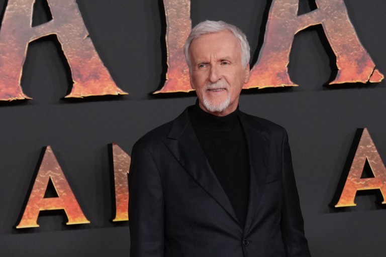 James Cameron attends the European premiere of the film 