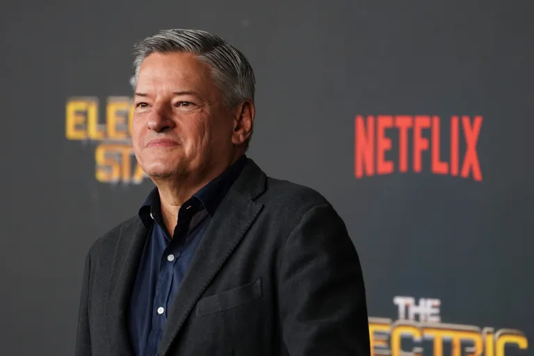 Netflix CEO Ted Sarandos arrives at the premiere of 