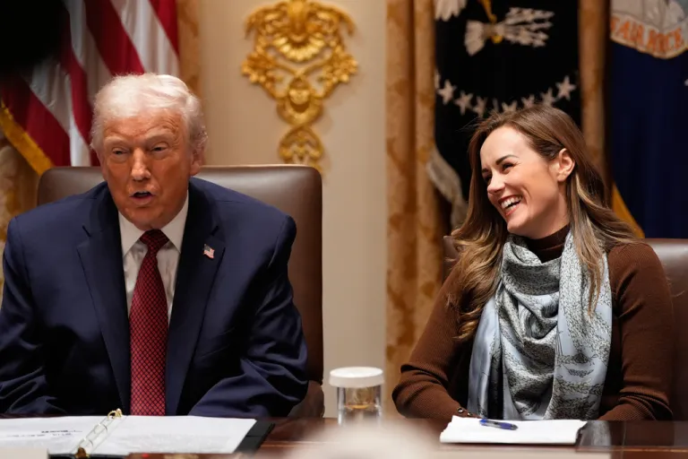 President Donald Trump speaks during a roundtable on farm subsidies at the White House.
