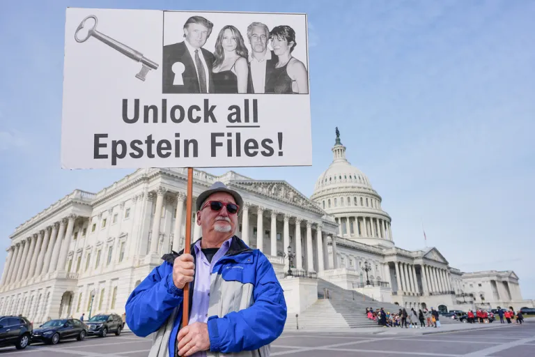 The Justice Department released its first phase of Jeffrey Epstein files after after President Trump signed the transparency act.