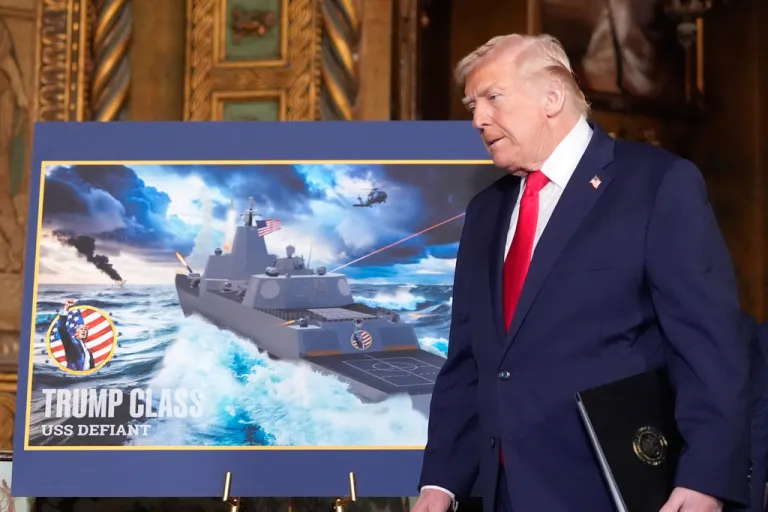 President Donald Trump announced plans for the construction of a new line of battleships for the United States Navy on Monday, which the president claims will be 
