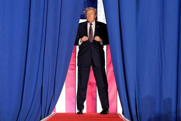 Trump touts record on economy, border, and crime as approval rating continues to slide