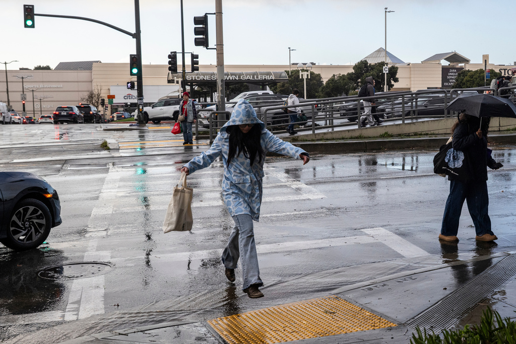 California’s intense winter storms turned some roads into rivers of mud