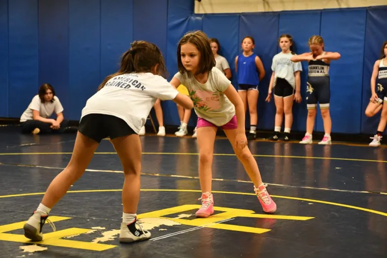 CeCe Prodicimo takes on her opponent in a dynamic end-of-practice match.