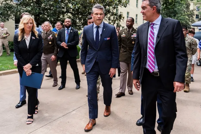 Secretary of War Pete Hegseth and Undersecretary of War for Research and Engineering Emil Michael.
