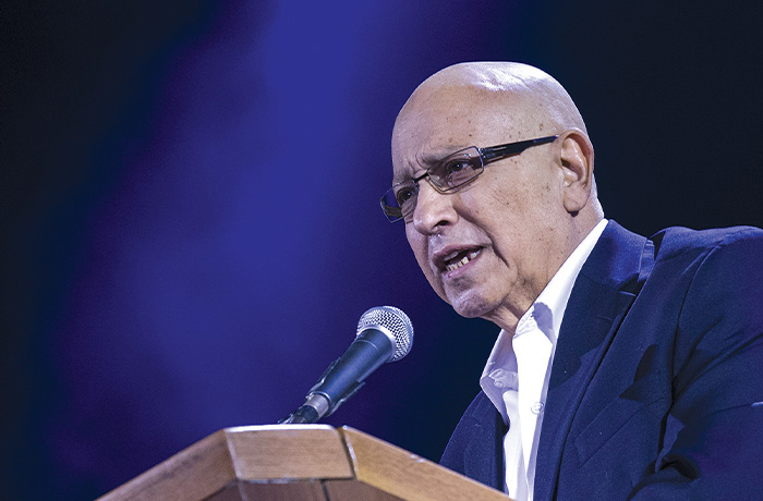 Former director of the Mossad Meir Dagan on March 7, 2015 (JACK GUEZ/AFP via Getty Images)