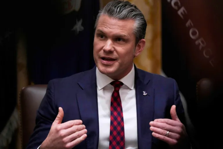 War Secretary Pete Hegseth.