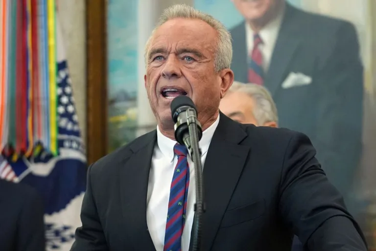 Robert F. Kennedy Jr. in the Oval Office.