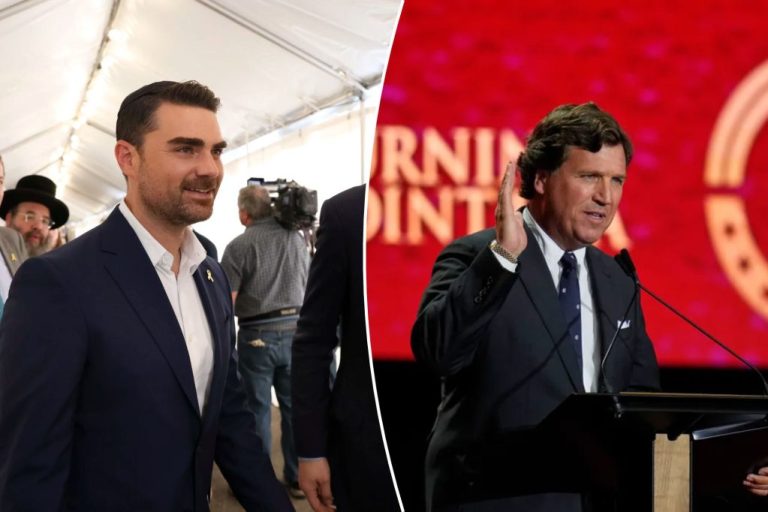 Ben Shapiro and Tucker Carlson collage