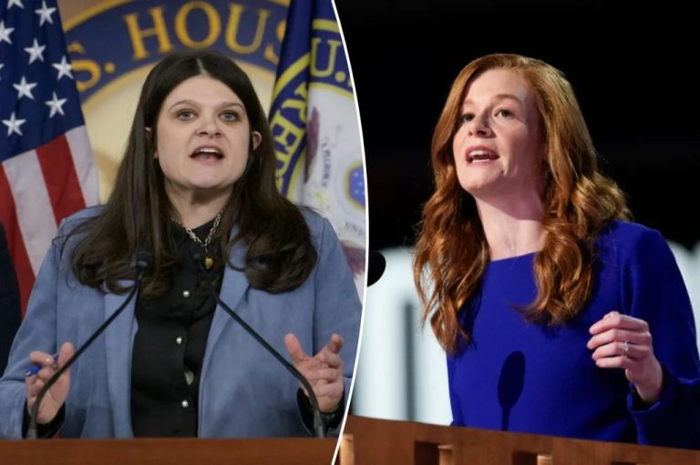 A collage of Rep. Haley Stevens and Michigan state Sen. Mallory McMorrow.