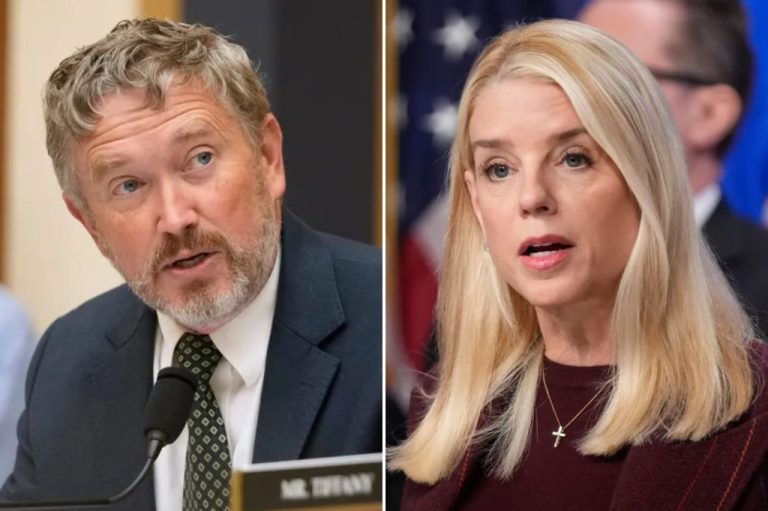 Thomas Massie and Pam Bondi 