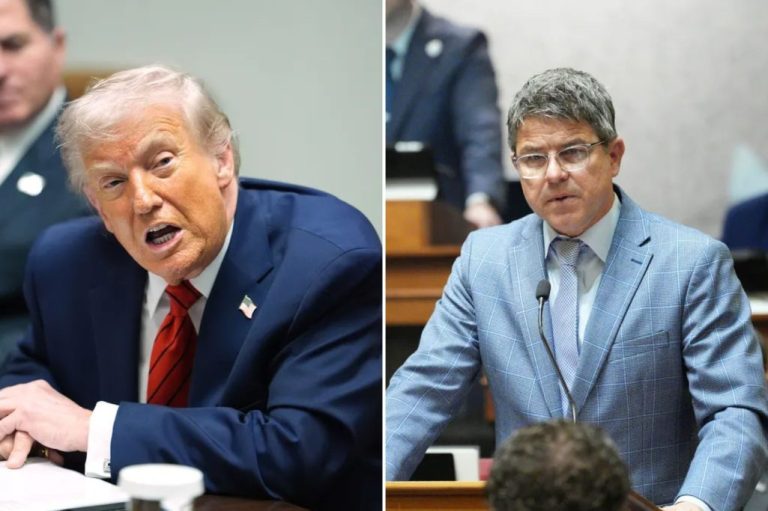 President Donald Trump and Rodric Bray.