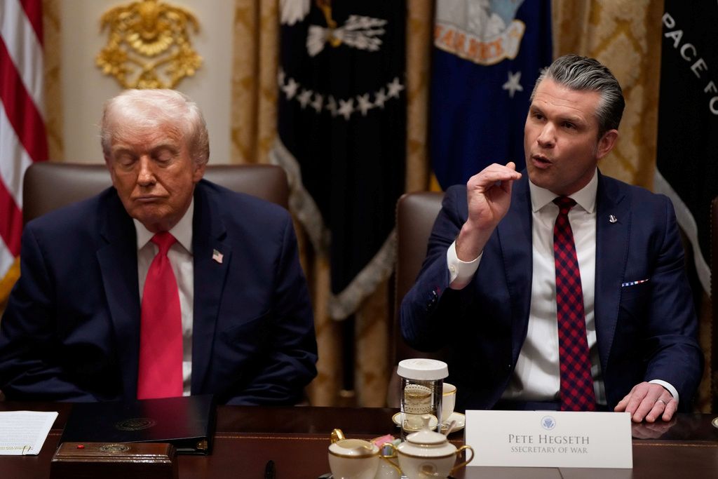 Hegseth hails Trump as ‘true and rightful heir’ of Ronald Reagan at defense forum