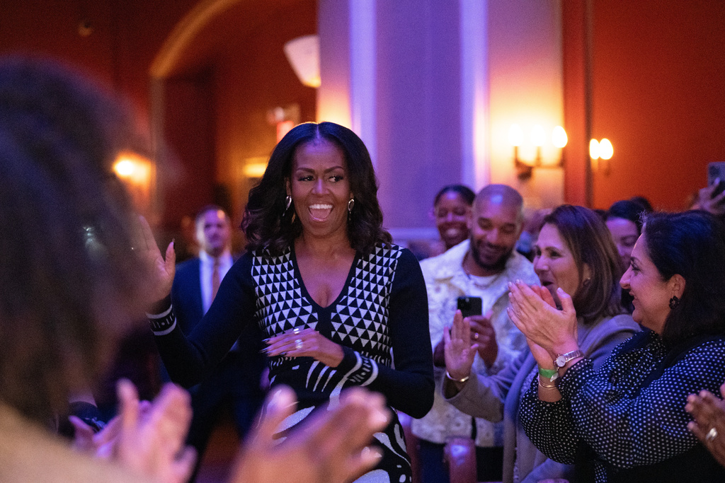 Michelle Obama says bias, not qualifications, is holding women back from presidency