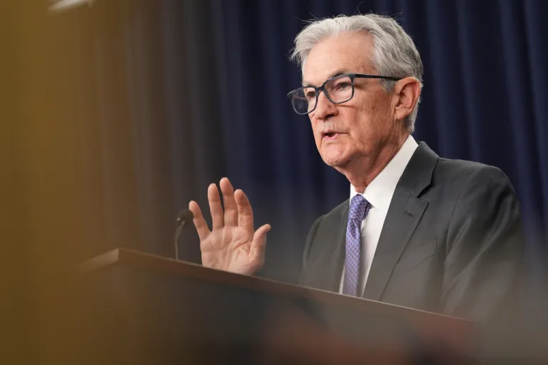 Federal Reserve Chair Jerome Powell speaks at the Federal Reserve, Wednesday, Dec. 10, 2025, in Washington
