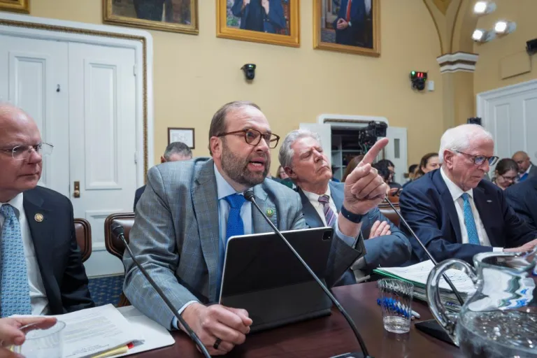 Rep. Jason Smith speaks during a House Rules Committee hearing in December 2025.