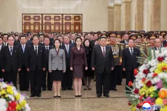 Kim Jong Un’s daughter takes center stage at dynastic ceremony