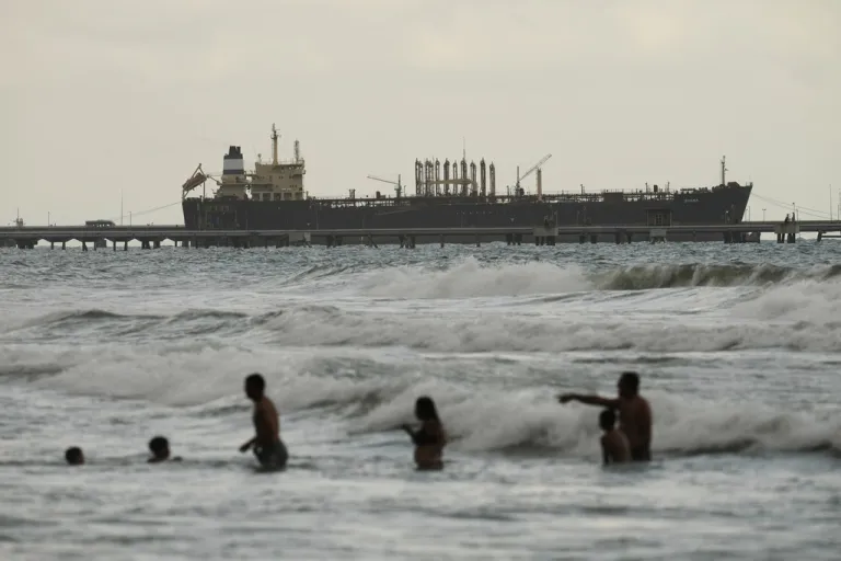 Evana, an oil tanker, is docked at El Palito Port in Puerto Cabello, Venezuela, Dec. 21, 2025.