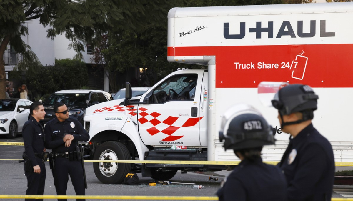 Police mull assault charges for U-Haul driver who plowed into Iran protesters in Los Angeles