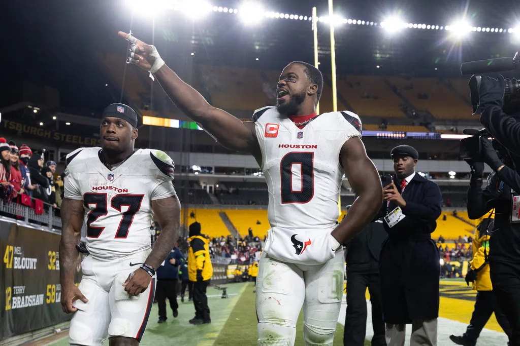 Texans linebacker fined for ‘stop the genocide’ eye black