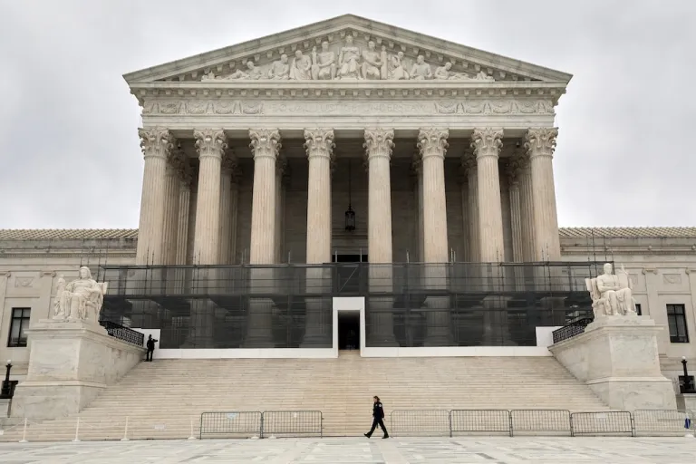 The U.S. Supreme Court is seen, Wednesday, Jan. 14, 2026, in Washington.