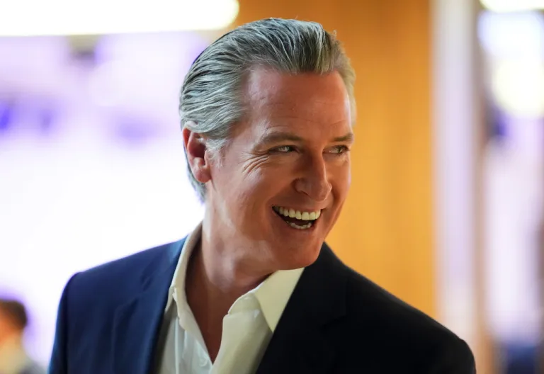California Governor Gavin Newsom attends the World Economic Forum in Davos, Switzerland, on Jan. 20, 2026. (Sean Kilpatrick/The Canadian Press via AP)