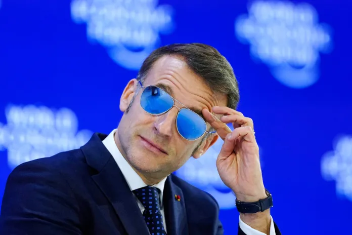 Why Macron rocked mirrored aviators during WEF address