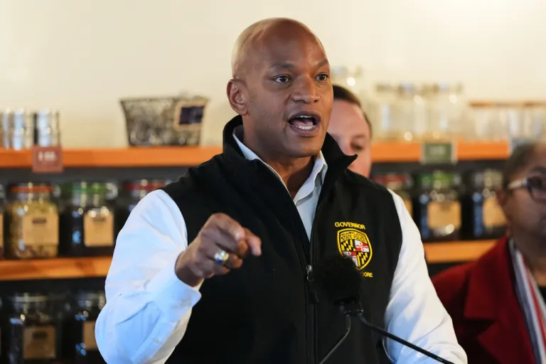 Maryland Gov. Wes Moore speaks during a press conference announcing the Protection from Predatory Pricing Act, in Severna Park, Md., Tuesday, Jan. 20, 2026. (AP Photo/Stephanie Scarbrough)