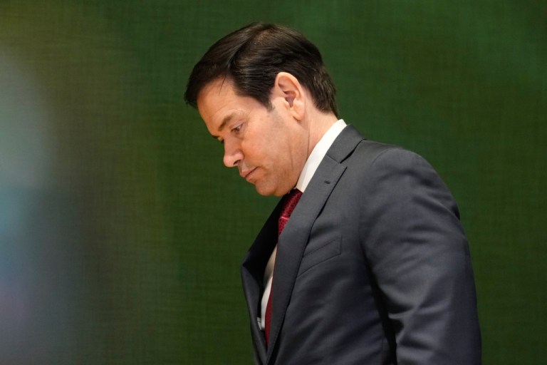 United States Secretary of State Marco Rubio at the Annual Meeting of the World Economic Forum in Davos, Switzerland.