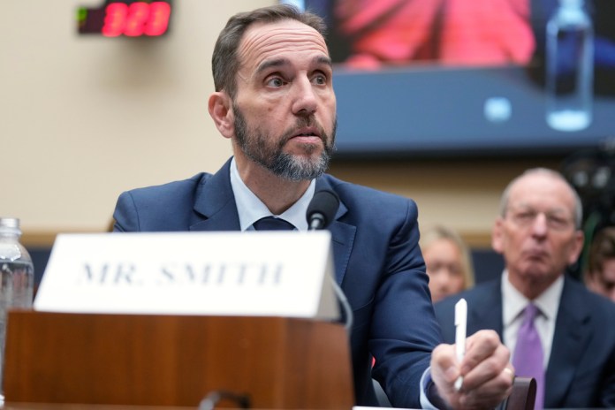 Former Justice Department special counsel Jack Smith testifies before the House Judiciary Committee.