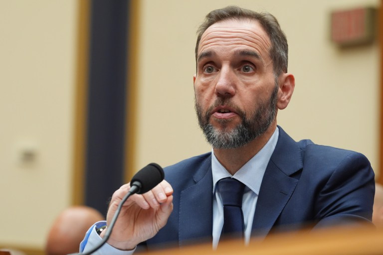 Former Justice Department special counsel Jack Smith testifies before the House Judiciary Committee.
