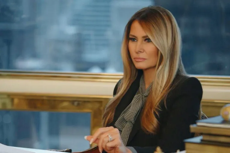 First lady Melania Trump in a scene from the film 