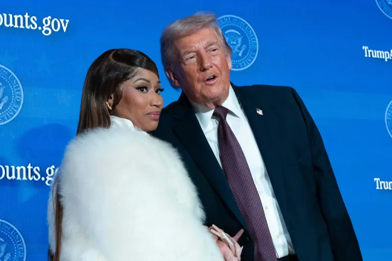 President Donald Trump and rapper Nicki Minaj.