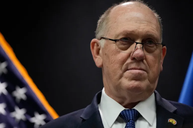 White House border czar Tom Homan holds a news conference at the Bishop Whipple Federal building on Thursday, Jan. 29, 2026 in Minneapolis.