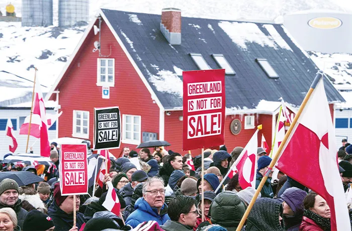 Danish veterans protest outside US Embassy over Trump administration’s Greenland plans