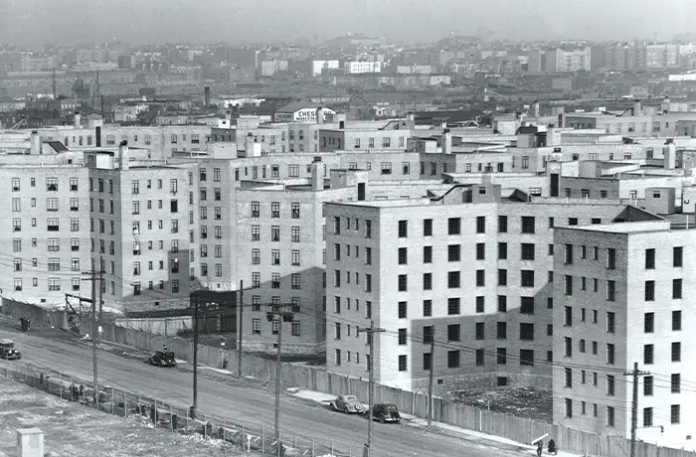 Queensbridge Houses, the largest public housing development in North America, located in Long Island City in Queens, New York, 1938. (Getty Images)