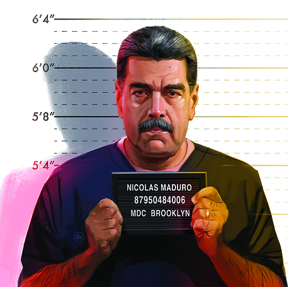 Maduro, Nicolas mug shot.by Dean MacAdam.