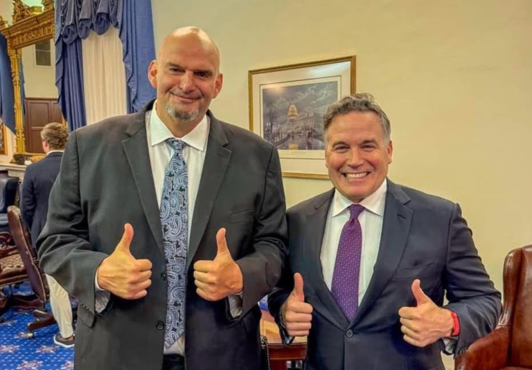 Senator Dave McCormick and Senator John Fetterman.