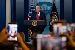 Trump hints at White House press corps relocation