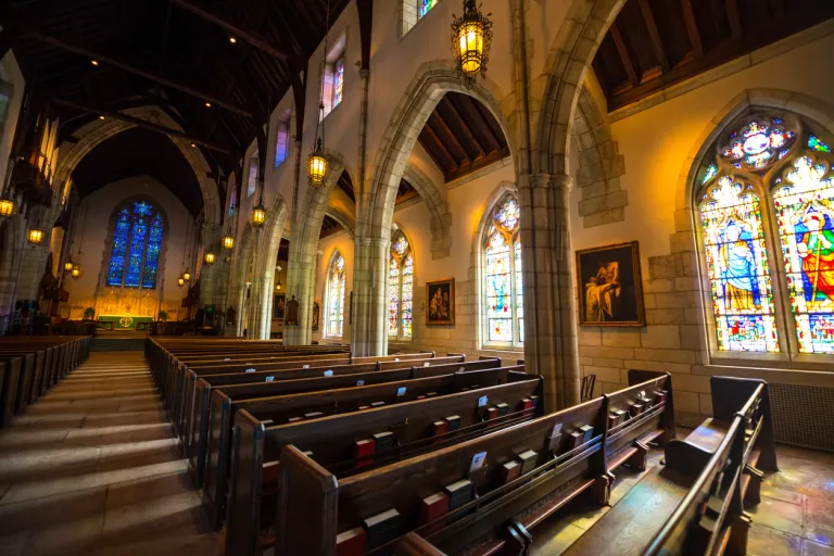 Interior of The Church of Bethesda-by-the-Sea, Palm Beach, Florida, USA
