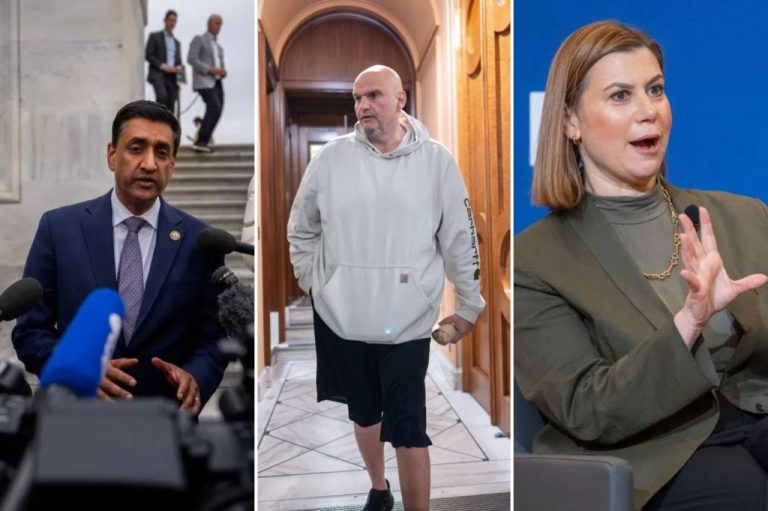 Rep. Ro Khanna (D-CA), Sens. John Fetterman (D-PA) and Elissa Slotkin (D-MI)