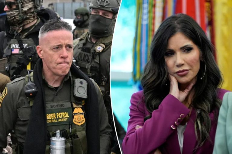 Greg Bovino and Kristi Noem