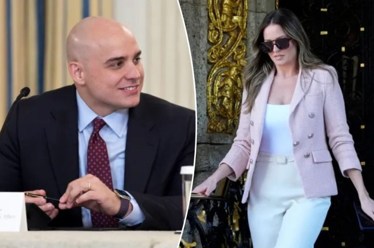 Collage of Margo Martin, special assistant and communications advisor to President Donald Trump, and White House deputy chief of staff James Blair.